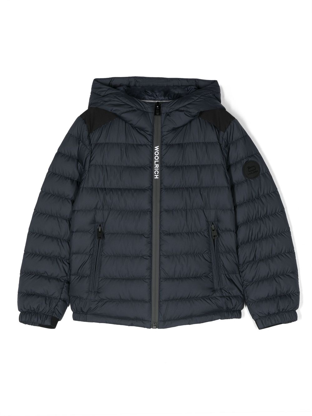 Shop Woolrich Sundance Water-repellent Padded Hooded Jacket In Blue