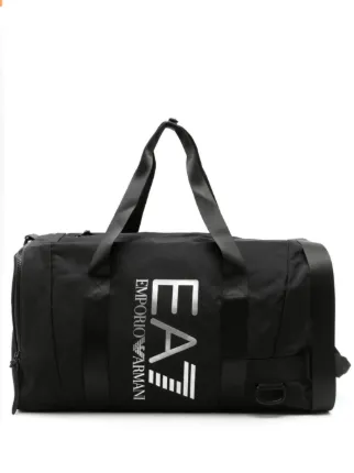 Ea7 Emporio Armani ロゴ ボストンバッグ | ブラック | FARFETCH JP