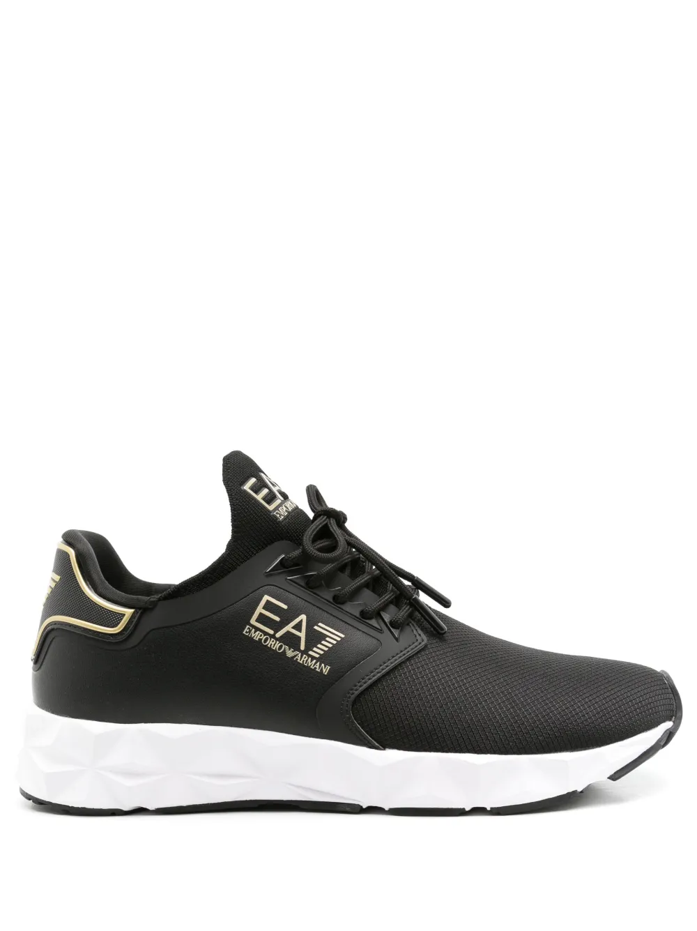 Ea7 Emporio Ar i logo-print mesh sneakers Black