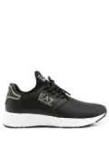 Ea7 Emporio Armani logo-print mesh sneakers - Black