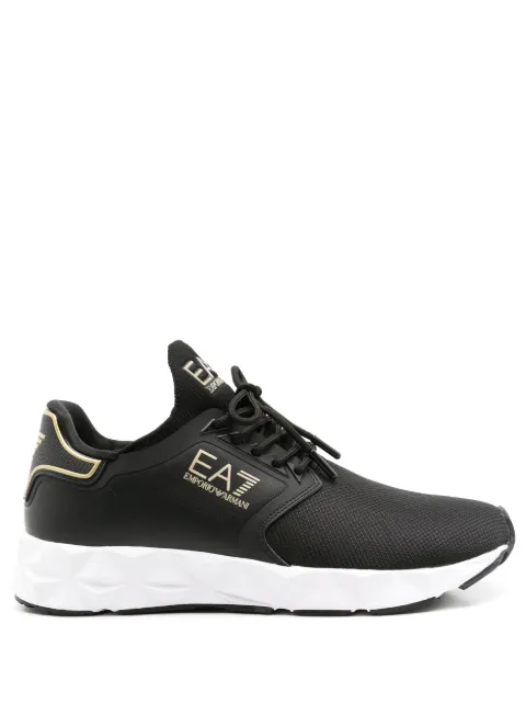 Ea7 Emporio Armani logo-print mesh sneakers