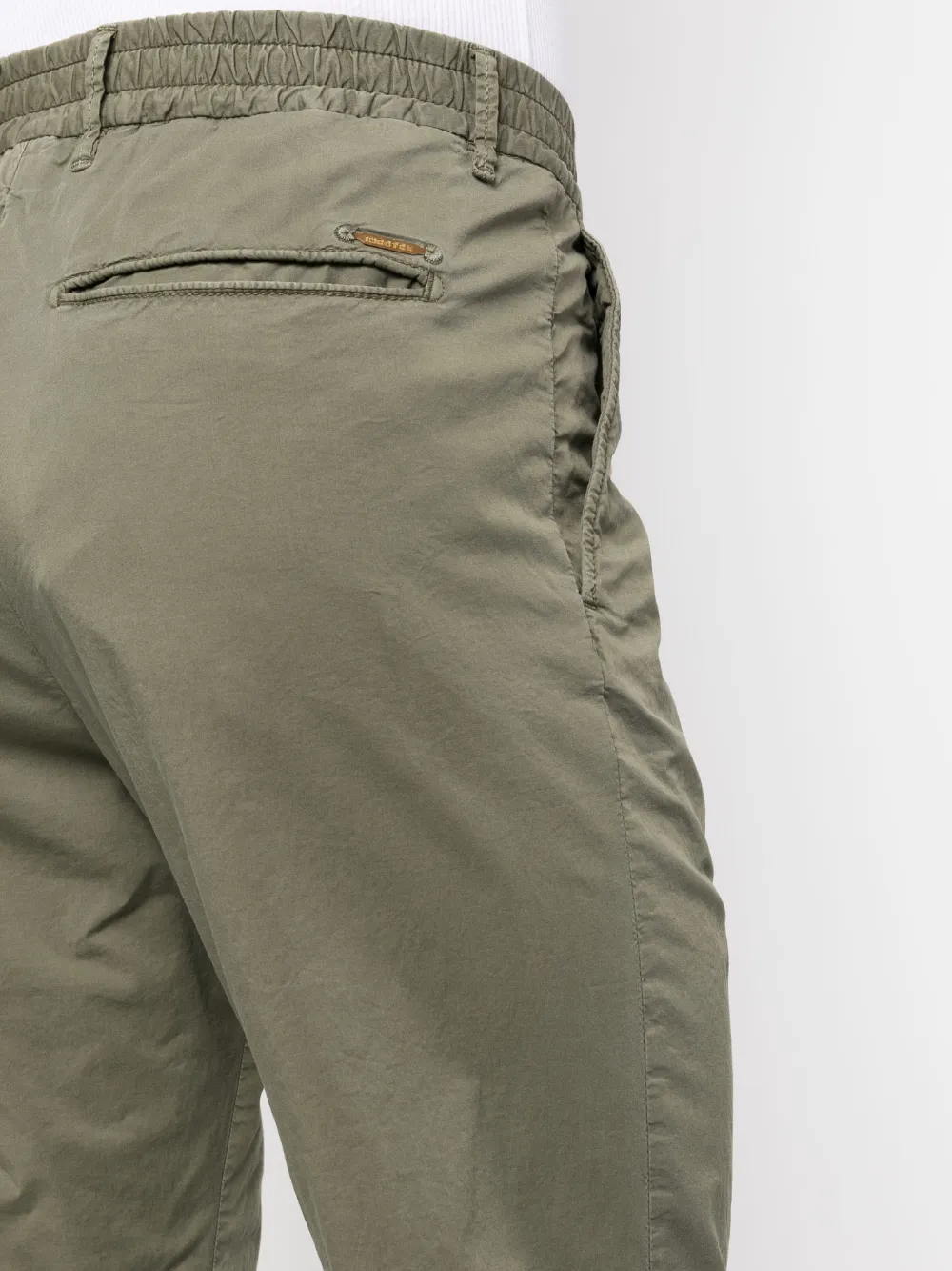 Shop Incotex Plain Loose-fit Trousers In Green