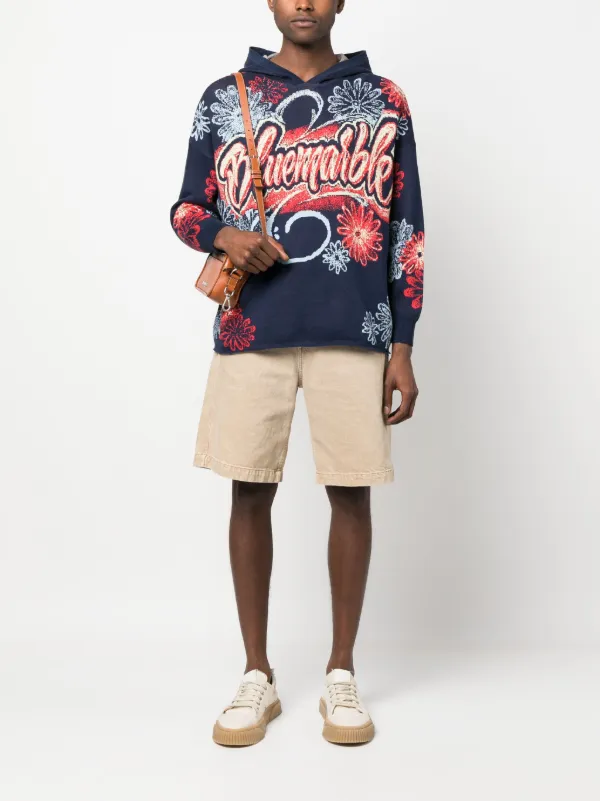 BLUEMARBLE グラフィックパーカー BLUEMARBLE グラフィック パーカー | ブラック | FARFETCH JP