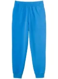 Burberry embroidered-letter motif cotton track pants - Blue