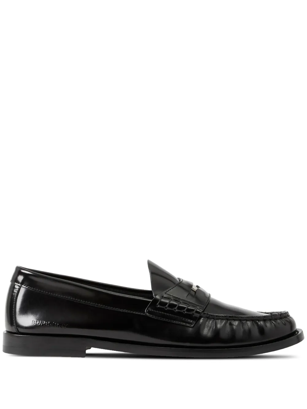 Burberry penny-slot Leather Loafers - Farfetch