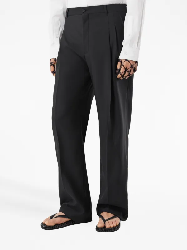 Burberry Tailored Woo Trousers | Black | FARFETCH ZA