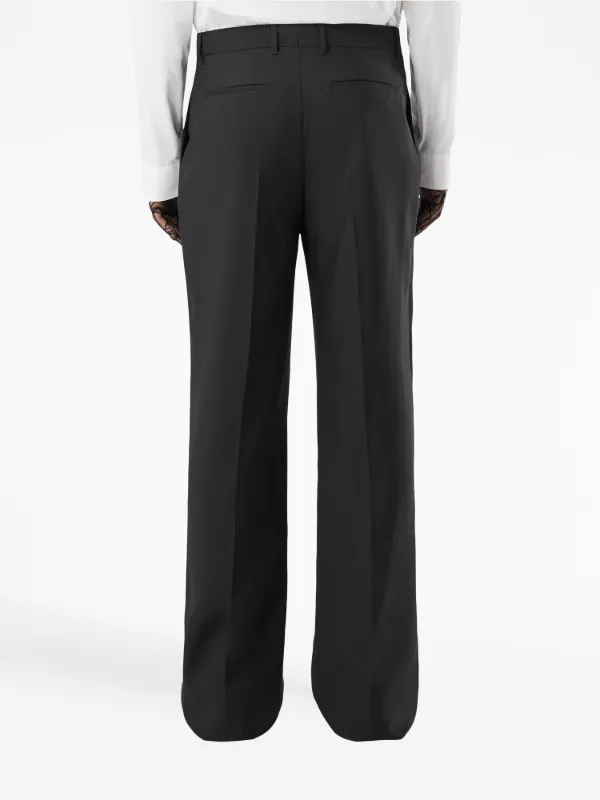 Burberry Tailored Woo Trousers | Black | FARFETCH ZA