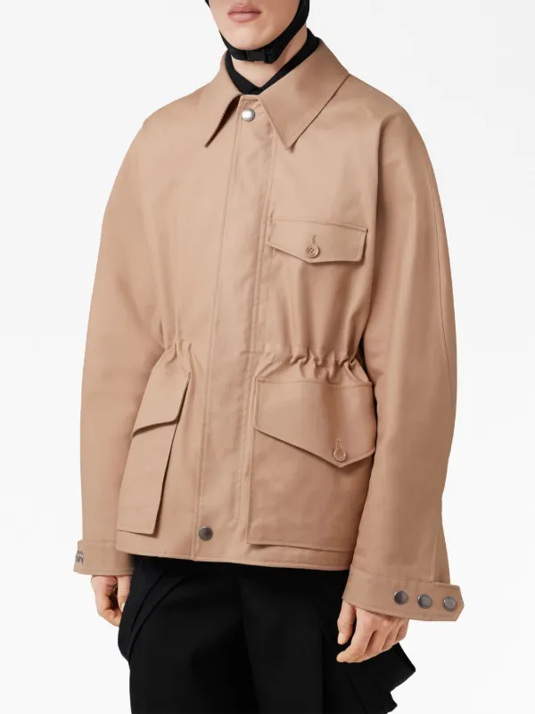 Burberry Gabardine Cotton Jacket | Neutrals | FARFETCH