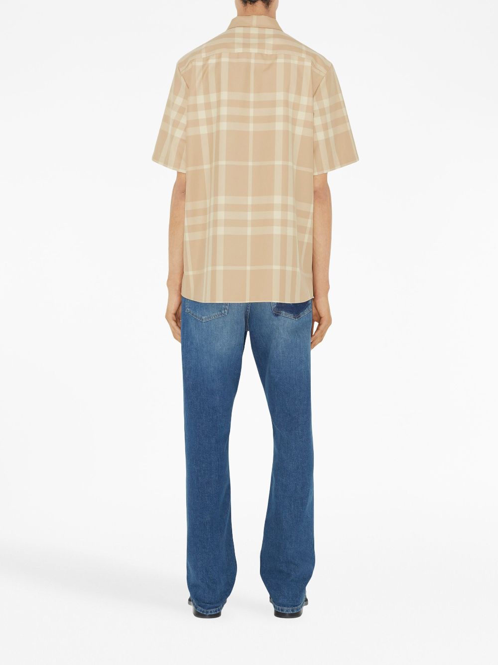 Burberry check-pattern cotton shirt Men