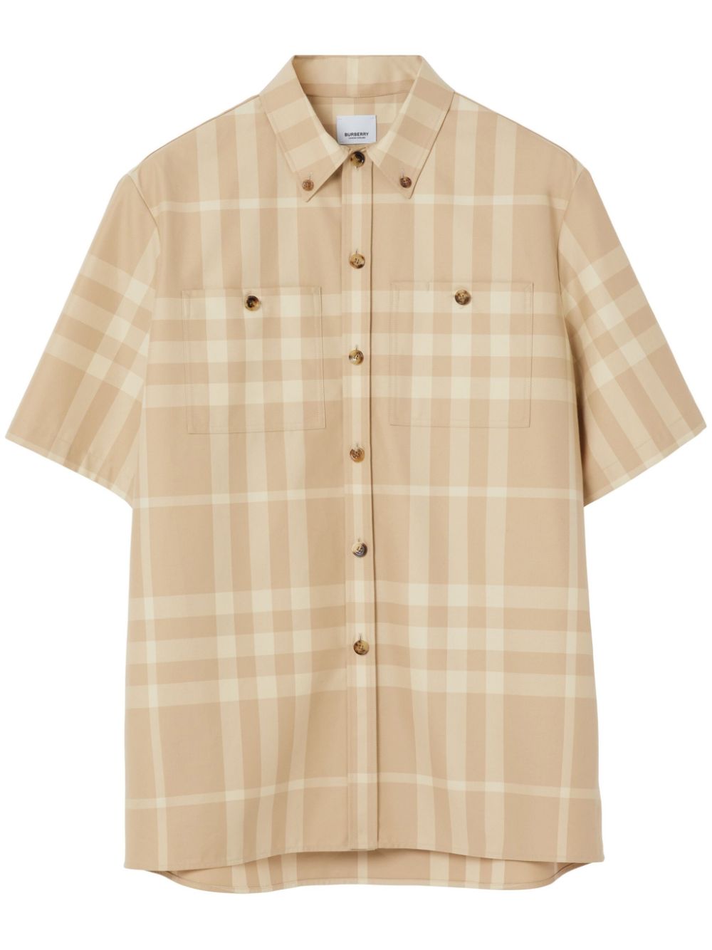 Burberry check-pattern cotton shirt Men