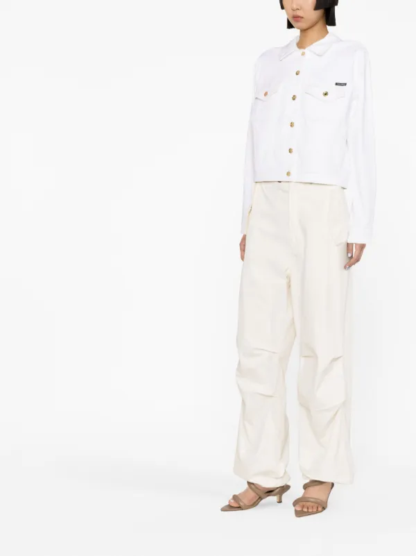 DOLCE ＆ GABBANA ♡ホワイトデニムジャケット Dolce & Gabbana ロゴ デニムジャケット | ホワイト | FARFETCH JP