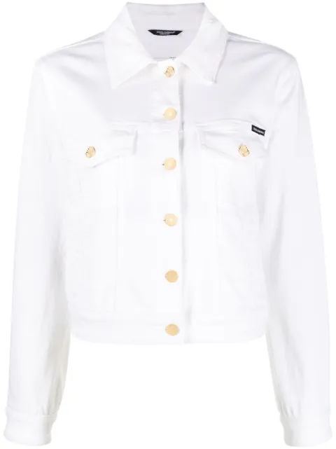 Dolce & Gabbana logo-patch denim jacket
