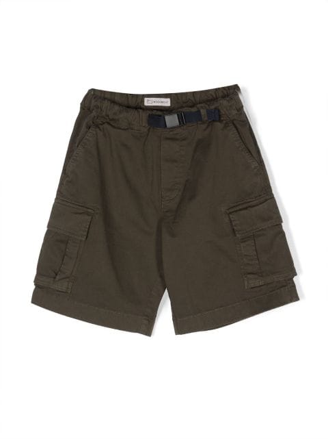 Woolrich Kids quick-release buckle cargo shorts