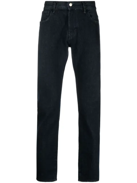 Armani Exchange - logo-patch straight-leg jeans