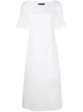 Armani Exchange sheer-overlay midi dress - White