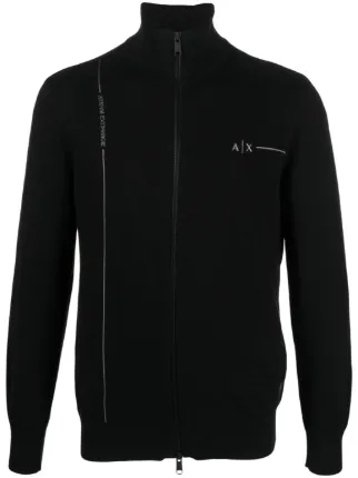 Armani zip store cardigan