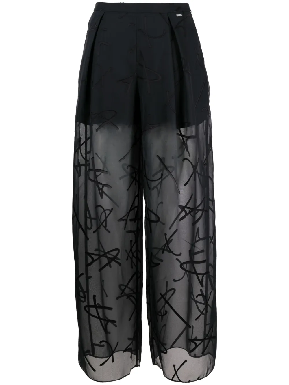 Armani Exchange Pleated Sheer Trousers - Farfetch