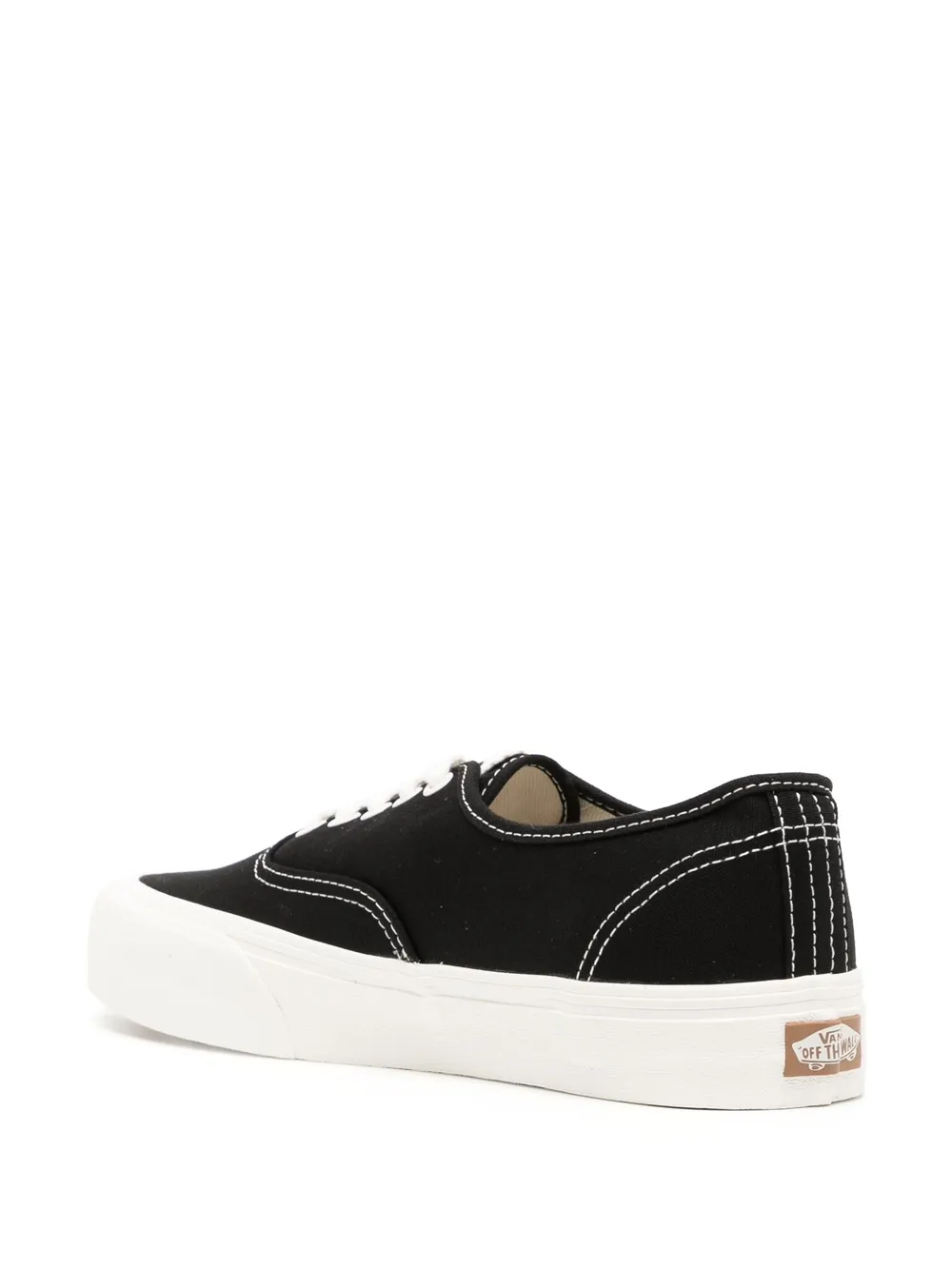 Vans Canvas Lace-front Sneakers In Black