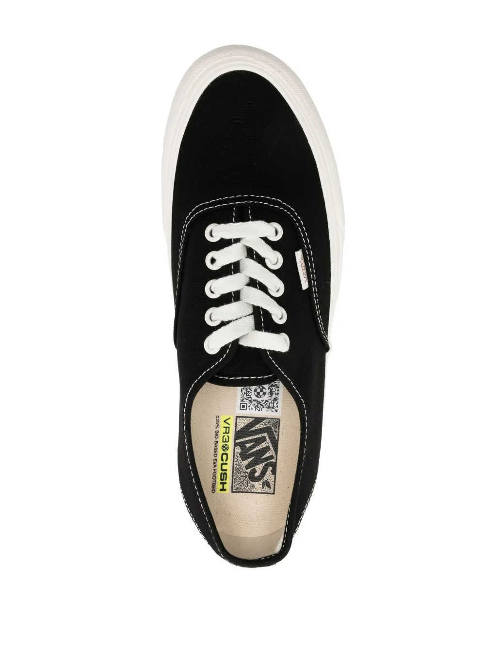 Vans Canvas Lace-front Sneakers In Black