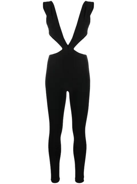 Alchemy x Lia Aram V-neck cut-out jumpsuit