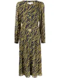 Michael Michael Kors chain-link print shirt dress - Blue