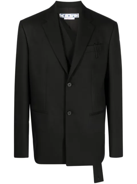 Off-White single-breasted blazer 