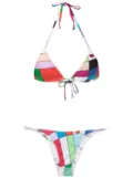 Amir Slama all-over graphic-print bikini set - Multicolour