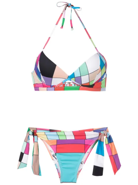 Amir Slama graphic-print two-piece bikini set