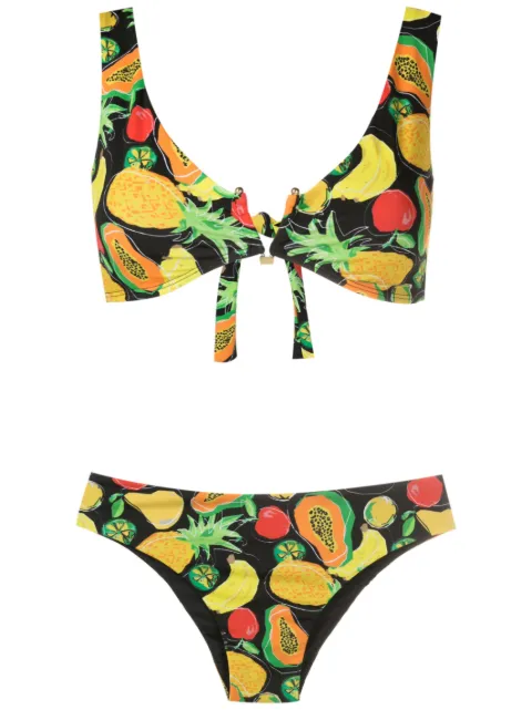 Amir Slama all-over fruit-print bikini set