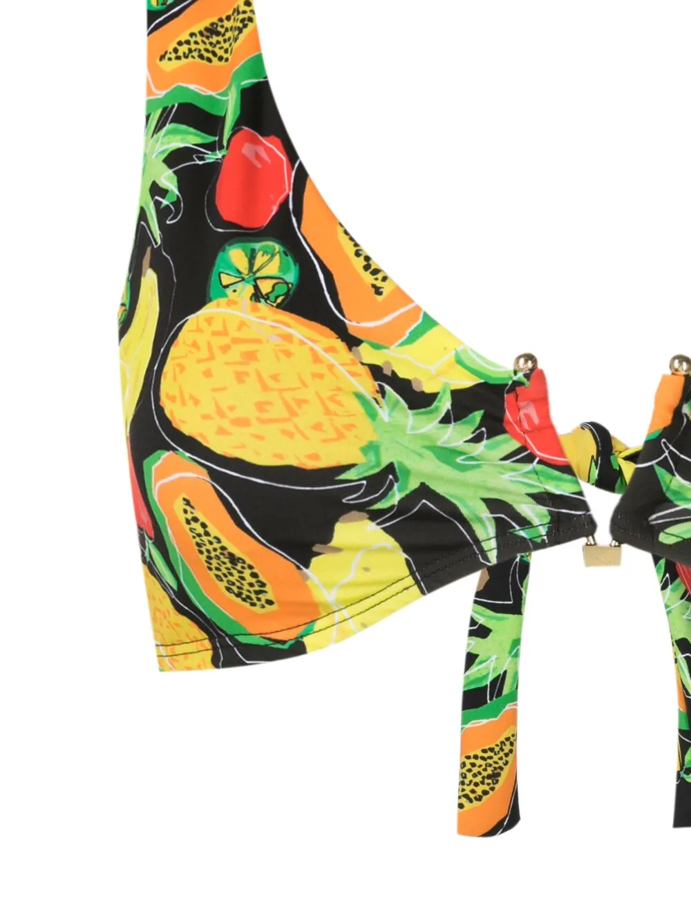 Shop Amir Slama All-over Fruit-print Bikini Set In Multicolour