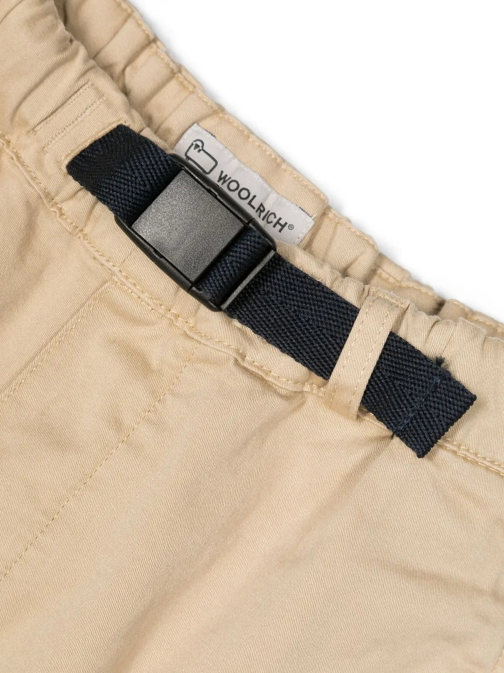 Woolrich Belted-waist Straight-leg Trousers In Neutrals
