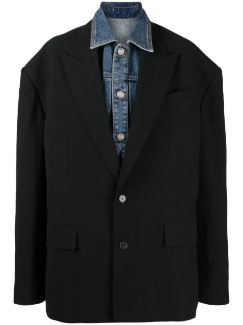 Juun.J peak-lapels oversized blazer