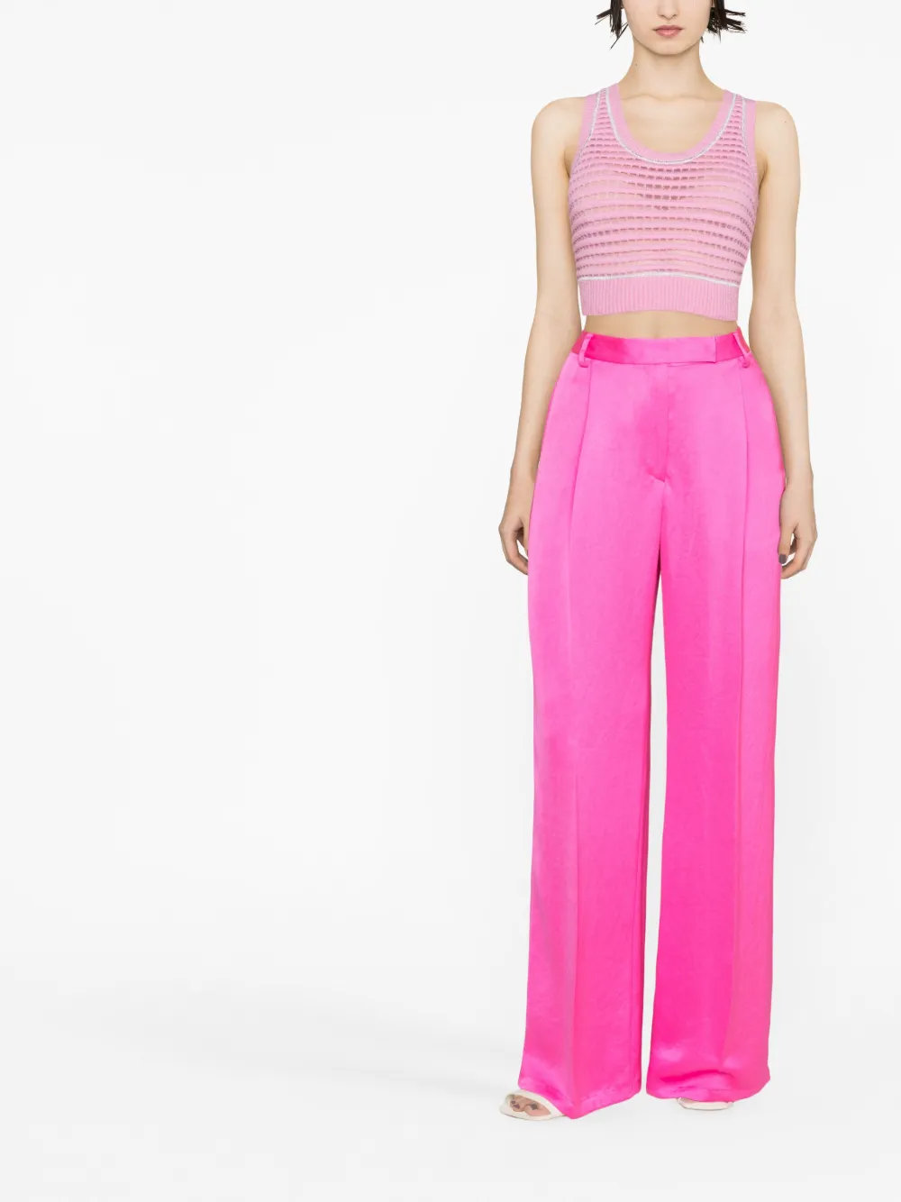 Genny Mouwloze top - Roze