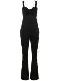 Genny bow-detail sleeveless jumpsuit - Black