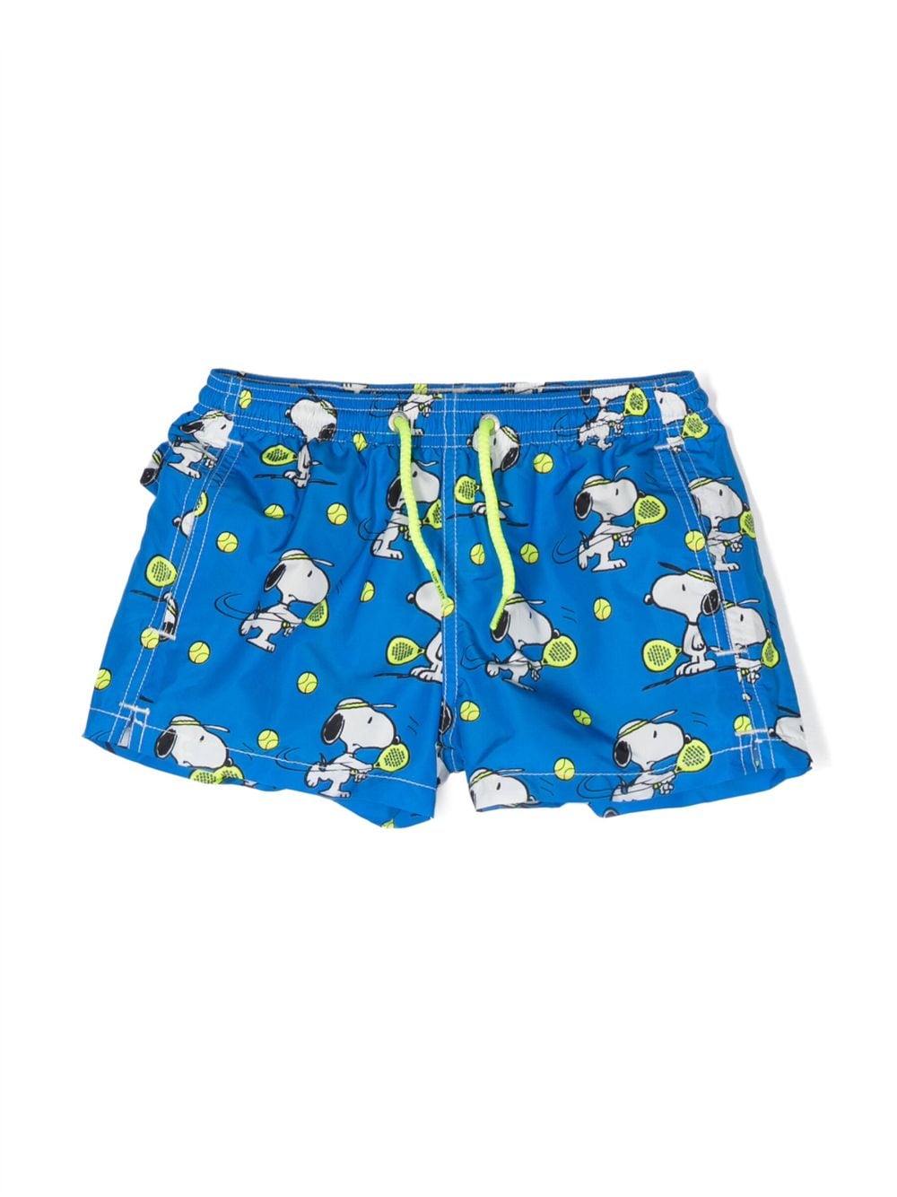 Mc2 Saint Barth Kids' X Peanuts Print Swim Shorts In Blue