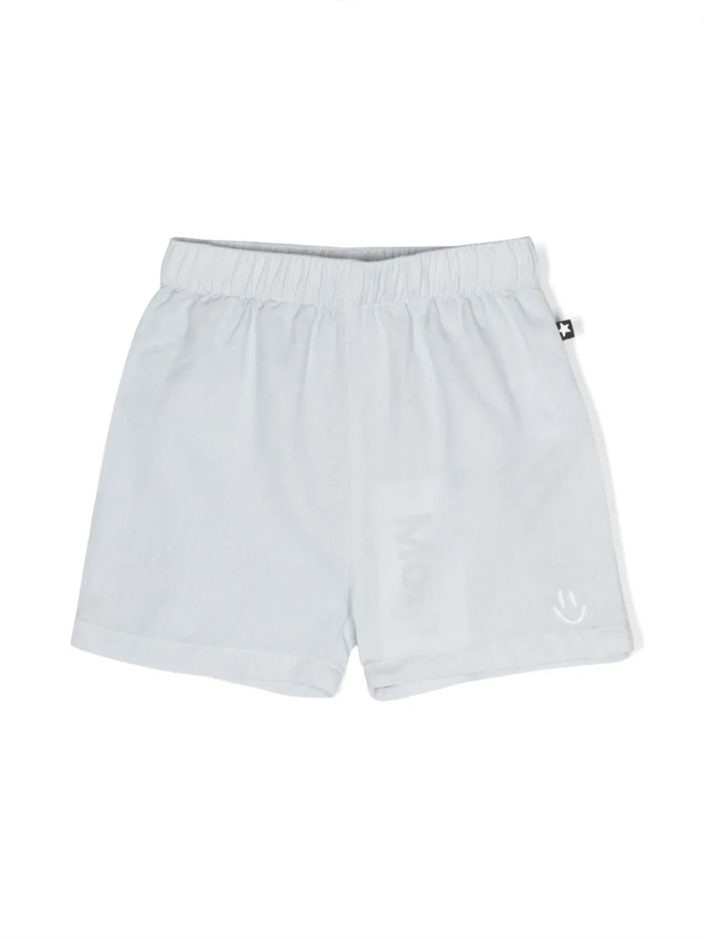 Molo smiley-embroidered shorts - Blue