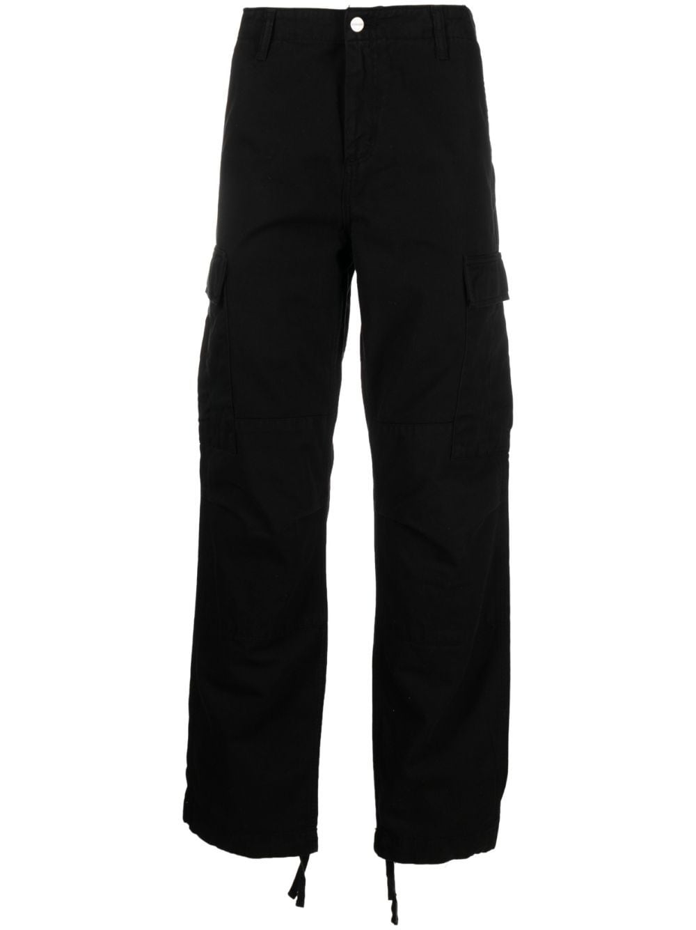 Shop Carhartt Straight-leg Cargo Trousers In Black