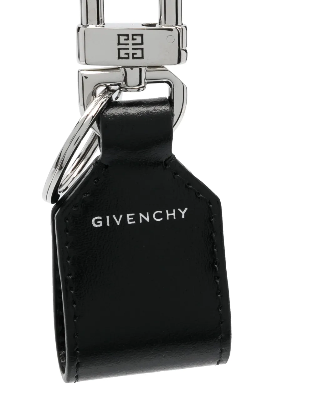 Givenchy Leren sleutelhanger - Zilver