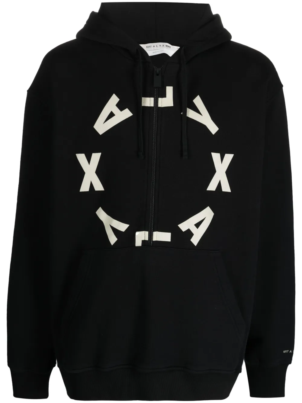 1017 ALYX 9SM circular logo hooded jacket - Black - Shop and save up to ...