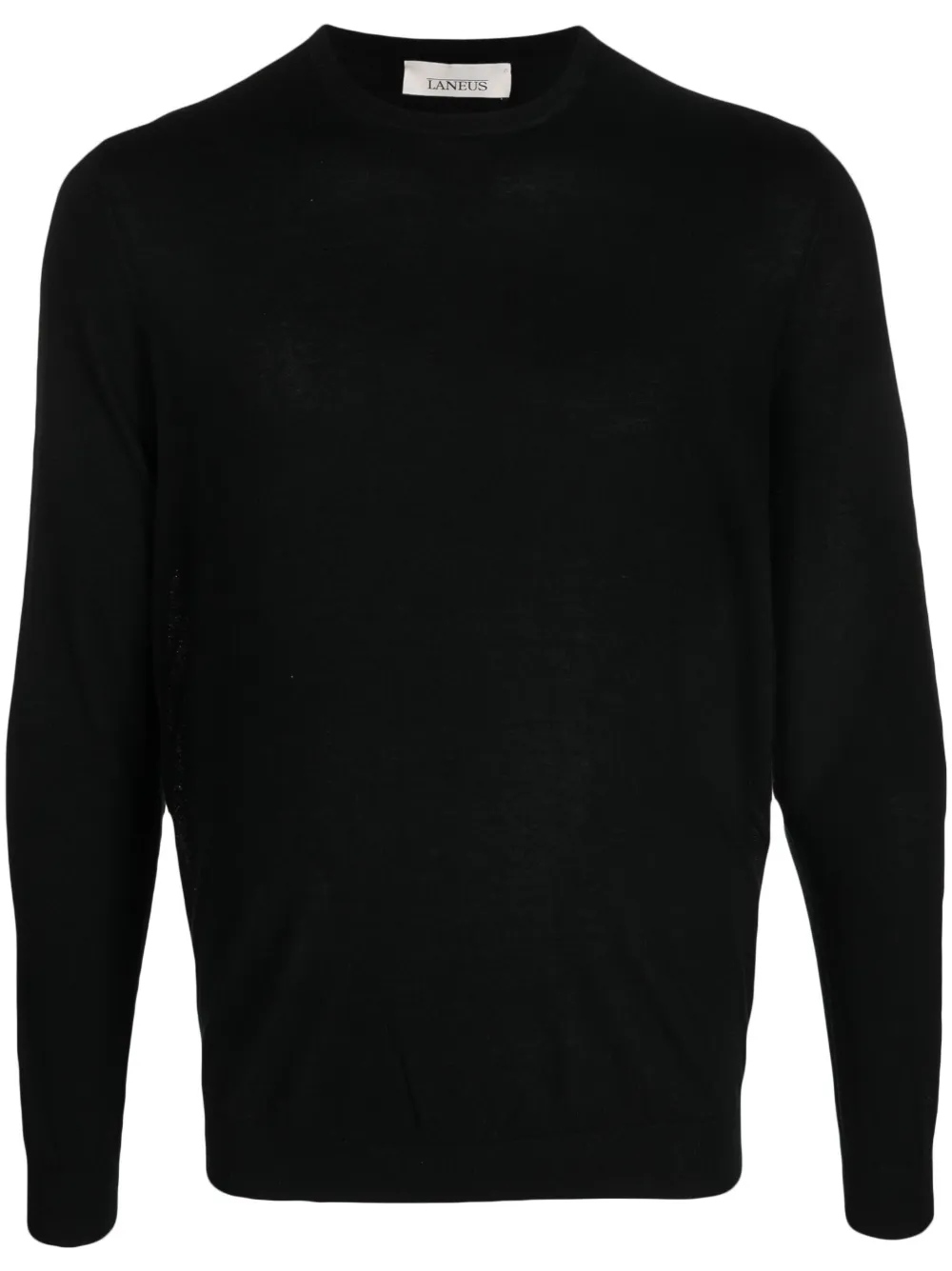 Laneus round-neck knit jumper - Black