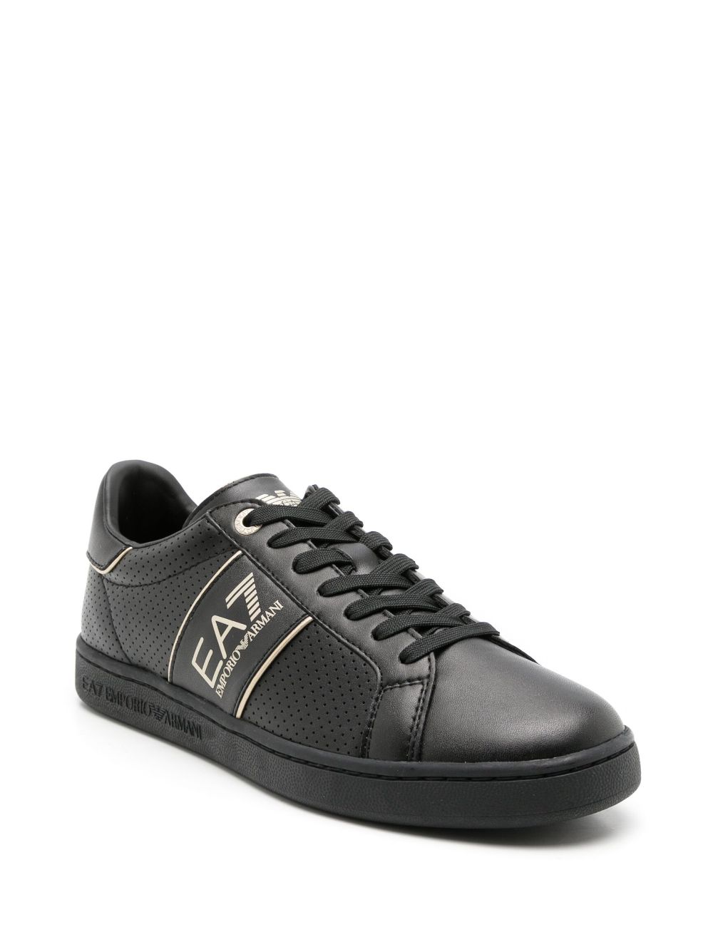 Ea7 Emporio Armani Leather low-top Sneakers - Farfetch