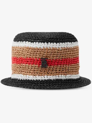 Burberry Vintage Check Bouclé Bucket Hat | Brown | FARFETCH AO display picture 1