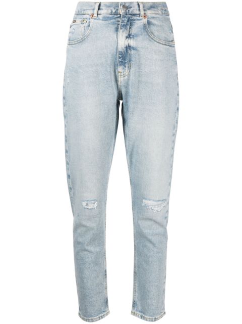 BOSS - light-wash tapered jeans