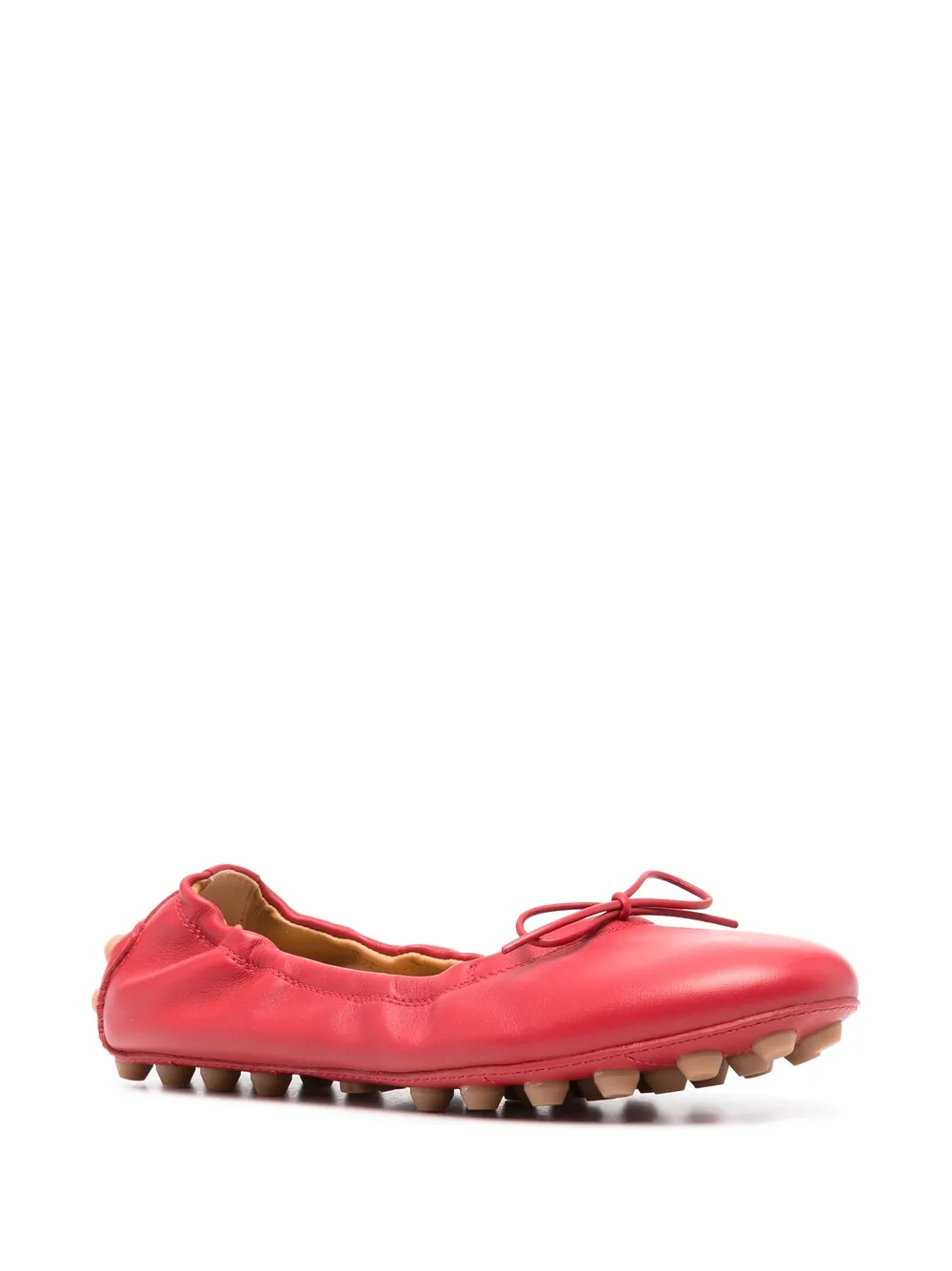 Tod's Bubble leren ballerina's - Rood