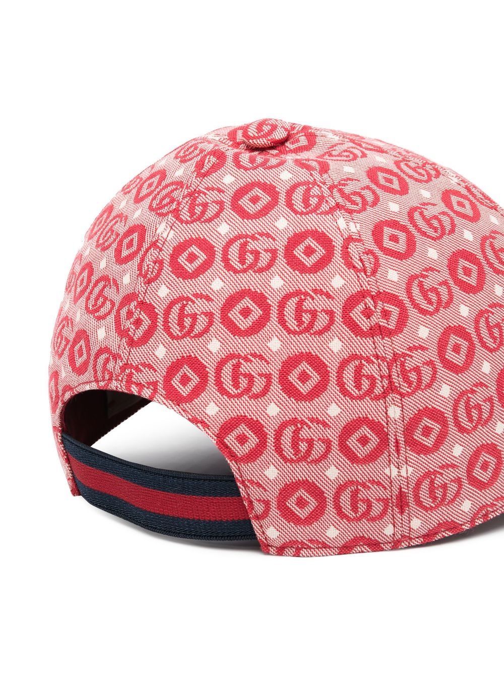 Shop Gucci Embroidered-logo Baseball Cap In Red
