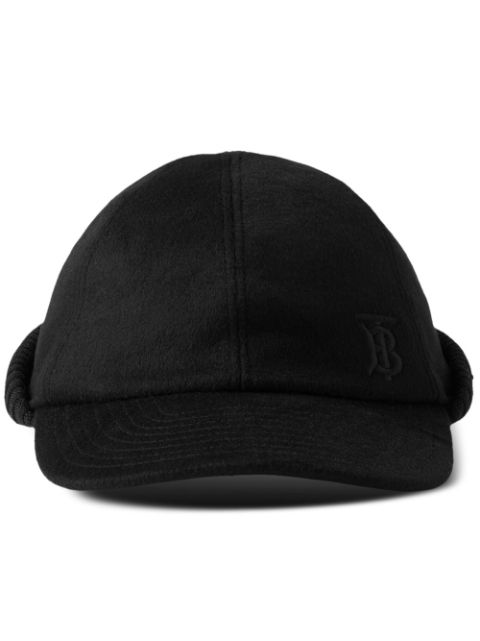 Burberry monogram-motif cashmere baseball cap Men