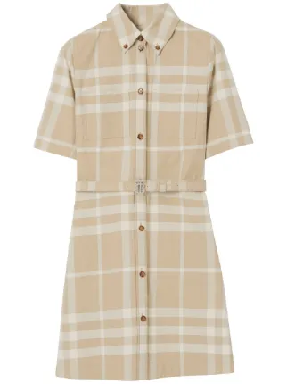 【BURBERRY】CHECK SHIRT DRESS Vintage Check chemisier dress BURBERRY | Blondie Shop