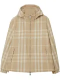 Burberry Vintage-check pattern hooded jacket - Neutrals