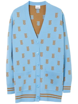 Burberry TB monogram-patterm Knit Cardigan - Farfetch