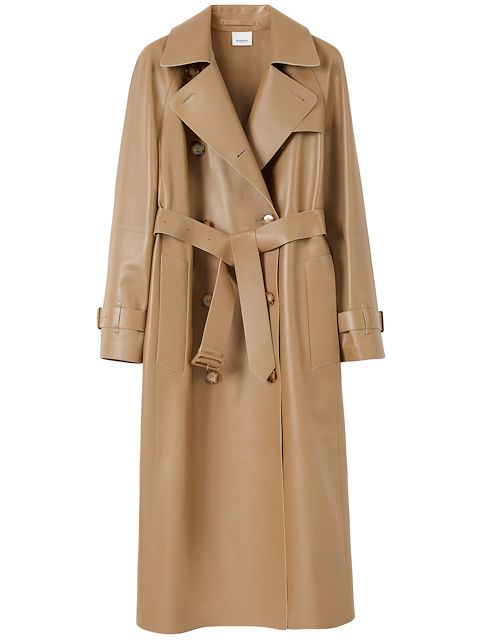 Burberry Waterloo leather trench coat